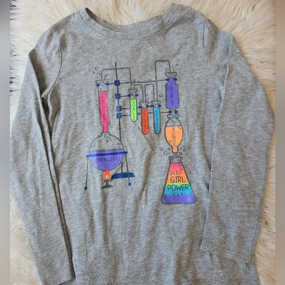 Cat & Jack Girl Power Long Sleeve Tee